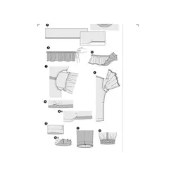 الگو خیاطی بلوز زنانه بوردا استایل کد 6458 سایز 34 تا 46 متد مولر