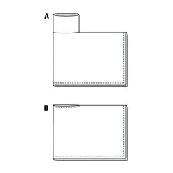 الگو خیاطی شنل زنانه بوردا استایل کد 6175 سایز 34 تا 44 متد مولر