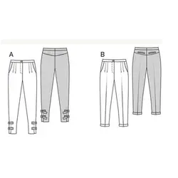 الگوی خیاطی شلوار زنانه بوردا استایل کد 6472 سایز 34 تا 44 متد مولر