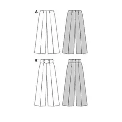 الگوی خیاطی شلوار زنانه بوردا استایل کد 7122 سایز 34 تا 46 متد مولر