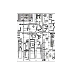 الگوی خیاطی کت زنانه بوردا استایل کد 7018 سایز 32 تا 44 متد مولر