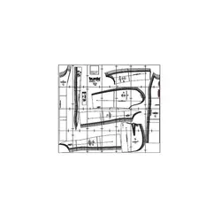 الگوی خیاطی کت و جلیقه زنانه بوردا استایل کد 6486 سایز 32 تا 44 متد مولر