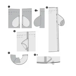 الگو خیاطی شلوار و شلوارک راحتی کودک بوردا کیدز کد 9302 سایز 6 تا 11 سال متد مولر
