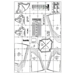 الگو خیاطی بلوز و تونیک کودک بوردا کیدز کد 9400 سایز 2 تا 7 سال ماه متد مولر