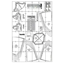 الگو خیاطی بلوز و تونیک کودک بوردا کیدز کد 9400 سایز 2 تا 7 سال ماه متد مولر