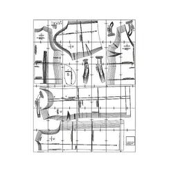 الگو خیاطی مانتو شلوار تاپ و دامن زنانه بوردا استایل کد 7075 سایز 36 تا 50 متد مولر