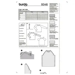 الگو خیاطی تیشرت پسرانه بوردا کیدز کد 9346 سایز 6 تا 13 سال متد مولر