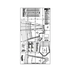 الگو خیاطی کت و مانتو کودک بوردا کیدز کد 9456 سایز 6 ماه تا 3 سال متد مولر