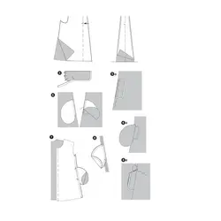 الگو خیاطی کت و مانتو کودک بوردا کیدز کد 9456 سایز 6 ماه تا 3 سال متد مولر