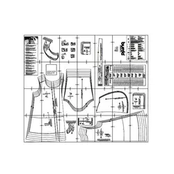 الگو خیاطی کت و بارانی دخترانه بوردا کیدز کد 9458 سایز 2 تا 6  سال متد مولر