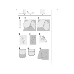 الگوی خیاطی کت و پالتو زنانه بوردا استایل کد 6372 سایز 34 تا 44 متد مولر