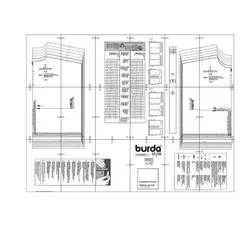 الگو خیاطی پانچو دخترانه بوردا کیدز کد 9340 سایز 2 تا 7 سال متد مولر