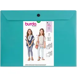 الگو خیاطی پانچو دخترانه بوردا کیدز کد 9340 سایز 2 تا 7 سال متد مولر