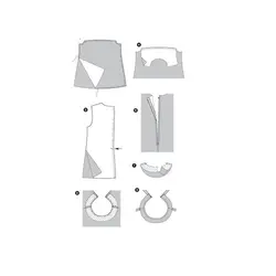 الگو خیاطی تونیک و سارافون دخترانه بوردا کیدز کد 9455 سایز 6 تا 11 سال متد مولر