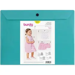 الگو خیاطی لباس نوزاد بوردا کیدز کد 9357 سایز 3 ماه تا 2 سال متد مولر