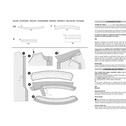 الگو خیاطی مانتو و تونیک زنانه بوردا استایل کد 6257 سایز 44 تا 54 متد مولر