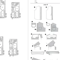 الگو خیاطی پیراهن پسرانه سایز 7 تا 13 سال متد مولر کد 43