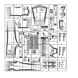 الگو خیاطی بلوز و شلوار کودک بوردا کیدز کد 9326 سایز 18 ماه تا 7 سال متد مولر
