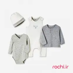 مجموعه الگوی خیاطی 4 تکه نوزادی گندم