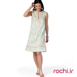 الگوی خیاطی پیراهن زنانه صدف