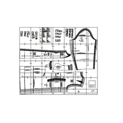 الگوی خیاطی کت و مانتو زنانه بوردا استایل کد 7237 سایز 32 تا 46 متد مولر