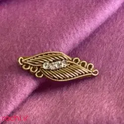 اپلیکه برگ سرمه دوزی 093