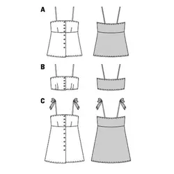 الگوی خیاطی تاپ زنانه بوردا استایل کد 6794 سایز 34 تا 44 متد مولر