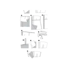 الگوی خیاطی تاپ زنانه بوردا استایل کد 6794 سایز 34 تا 44 متد مولر