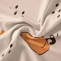 پارچه ملحفه پارچه باما مدل مخمل طرح کدو کد 5011919