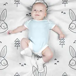    پارچه ملحفه پارچه باما مدل مخمل طرح خرگوش عینکی کد 5011981