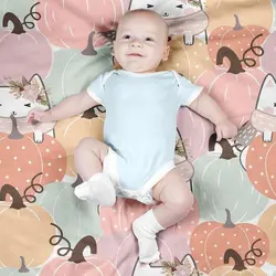    پارچه ملحفه پارچه باما مدل مخمل طرح گربه و کدو کد 5011943