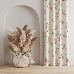   پارچه ملحفه پارچه باما مدل مخمل طرح گل بهاری کد 5011857