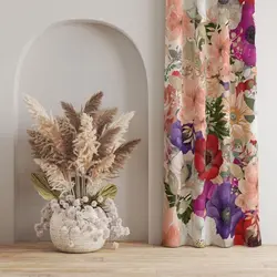 پارچه ملحفه پارچه باما مدل مخمل طرح گل کد 5011794
