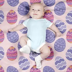  پارچه ملحفه پارچه باما مدل مخمل طرح تخم مرغ رنگی رنگی کد 5011831