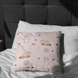   پارچه ملحفه پارچه باما مدل مخمل طرح خرس نوزادی کد 5011885