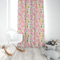 پارچه ملحفه پارچه باما مدل مخمل طرح تخم مرغ بهاری کد 5011832