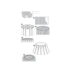 الگو خیاطی کوسن سنتی و پاف بوردا استایل کد 6881