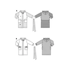 الگو خیاطی حوله تنپوش کودک بوردا کیدز کد 9397 سایز 3 تا 9 سال متد مولر