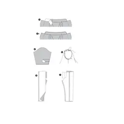 الگو خیاطی کت شلوار کودک بوردا کیدز کد 9409 سایز 6 ماه تا 3 سال متد مولر