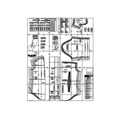 الگوی خیاطی بلوز زنانه بوردا استایل کد 7351 سایز 32 تا 44 متد مولر