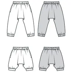    الگو خیاطی شلوار دخترانه بوردا کیدز کد 9493 سایز 4 تا 10 سال متد مولر