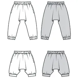    الگو خیاطی شلوار دخترانه بوردا کیدز کد 9493 سایز 4 تا 10 سال متد مولر