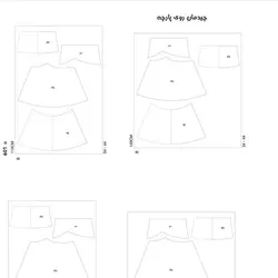 الگو خیاطی دامن بانوان مدل 2 سایز 34 تا 44 متد مولر کد 15