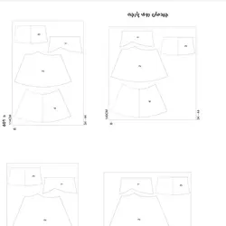 الگو خیاطی دامن بانوان مدل 2 سایز 34 تا 44 متد مولر کد 15