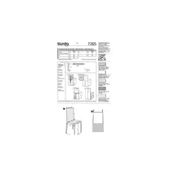 الگو خیاطی روکش صندلی بوردا استایل کد 7265