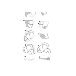 الگو خیاطی عروسک الاغ و گوسفند بوردا استایل کد 7038 سایز 30 سانت