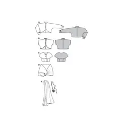 الگو خیاطی شال و ژاکت بولرو بوردا استایل کد 7118 سایز 36 تا 50 متد مولر