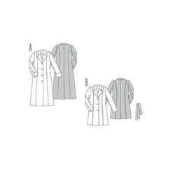 الگو خیاطی کت و مانتو زنانه بوردا استایل کد 7169 سایز 44 تا 58 متد مولر