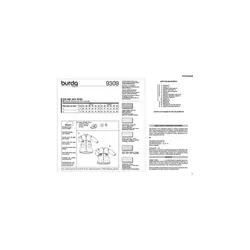 الگو خیاطی پیراهن  دخترانه بوردا کیدز کد 9309 سایز 2 تا 7 سال متد مولر