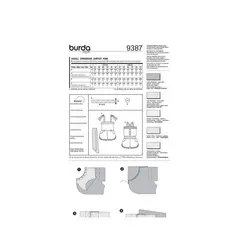 الگو خیاطی سرهمی و اورال  دخترانه بوردا کیدز کد 9387 سایز 2 تا 7 سال متد مولر